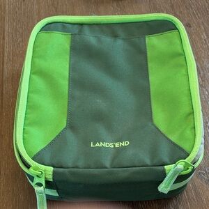 Lands' End Green Two-Tone Lunch Box